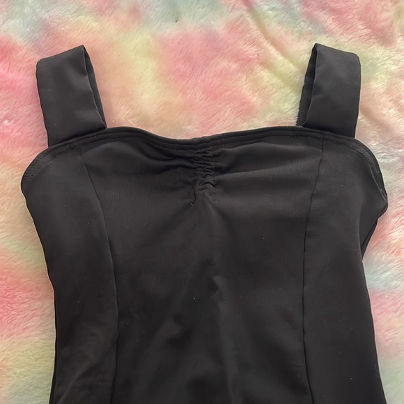 Girls 8-10 Black Mondor Leotard - Picture 2 of 5